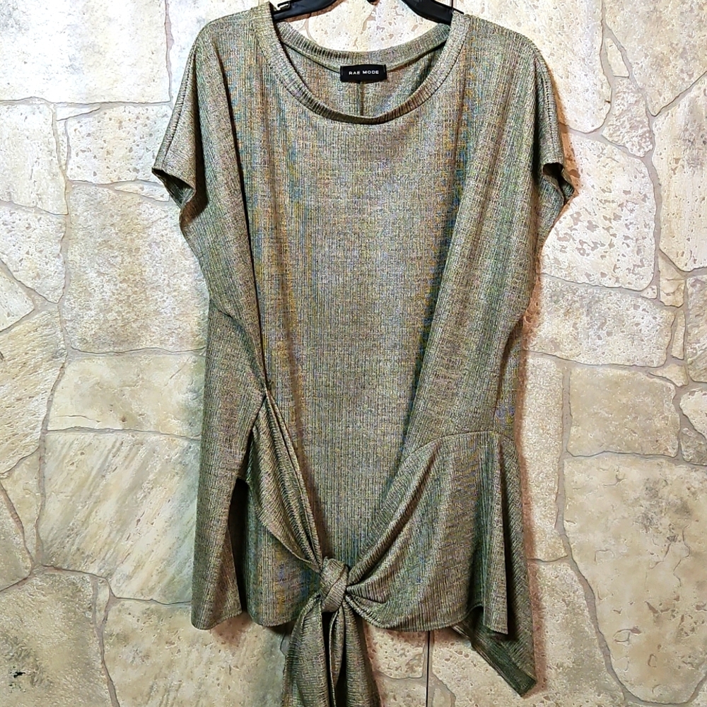 Metallic Blouse nwot